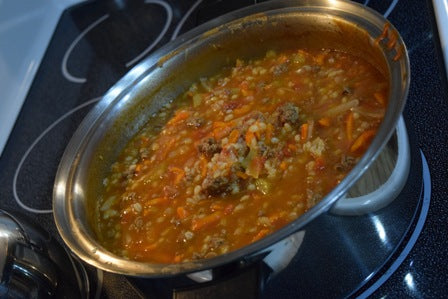 Grass Fed Beef Barley Soup, Healthy Grass Fed Beef.